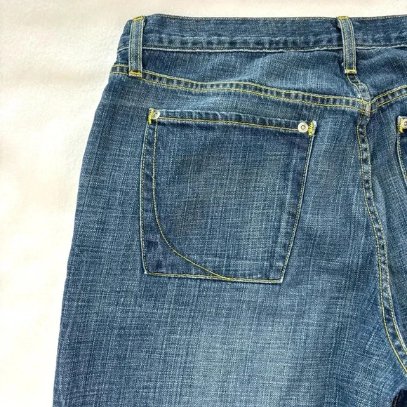 Paper Denim & Cloth Med Wash Boyfriend Style Straight Leg Lowrise Jeans Size 36 - Picture 7 of 15